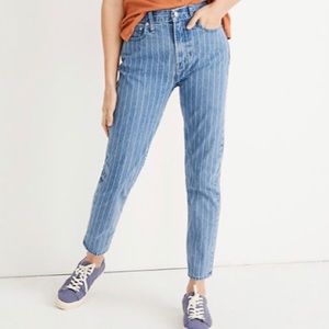 ✨Madewell Perfect Vintage Jean: Pinstripe Ed.